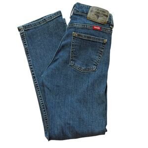 WRANGLER Classic Straight Blue Denim Kids Jeans Adjustable Waist